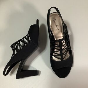 Luca Ferri peep toe sling back sandals